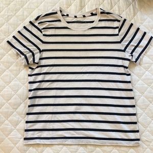 Navy blue striped tshirt